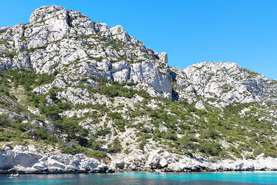 De Calanques van Marseille, in de omgeving van camping le Cézanne Sainte-Victoire in Provence