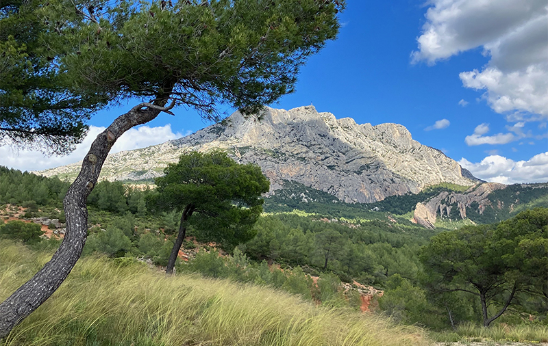 Montage Sainte-Victoire in der Nähe des Campingplatzes