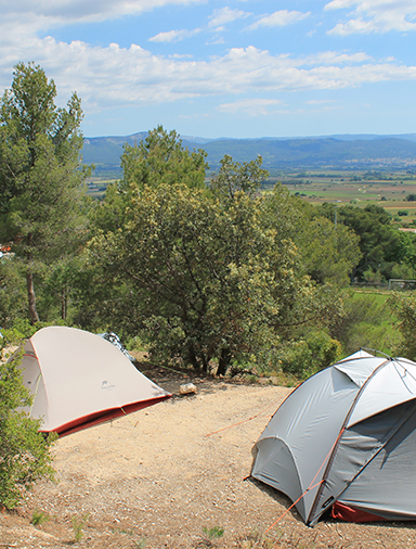 Zelt-Stellplätze auf dem Campingplatz in der Region PACA Le Cézanne Sainte-Victoire